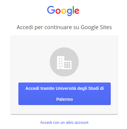 Accedi tramite Unipa