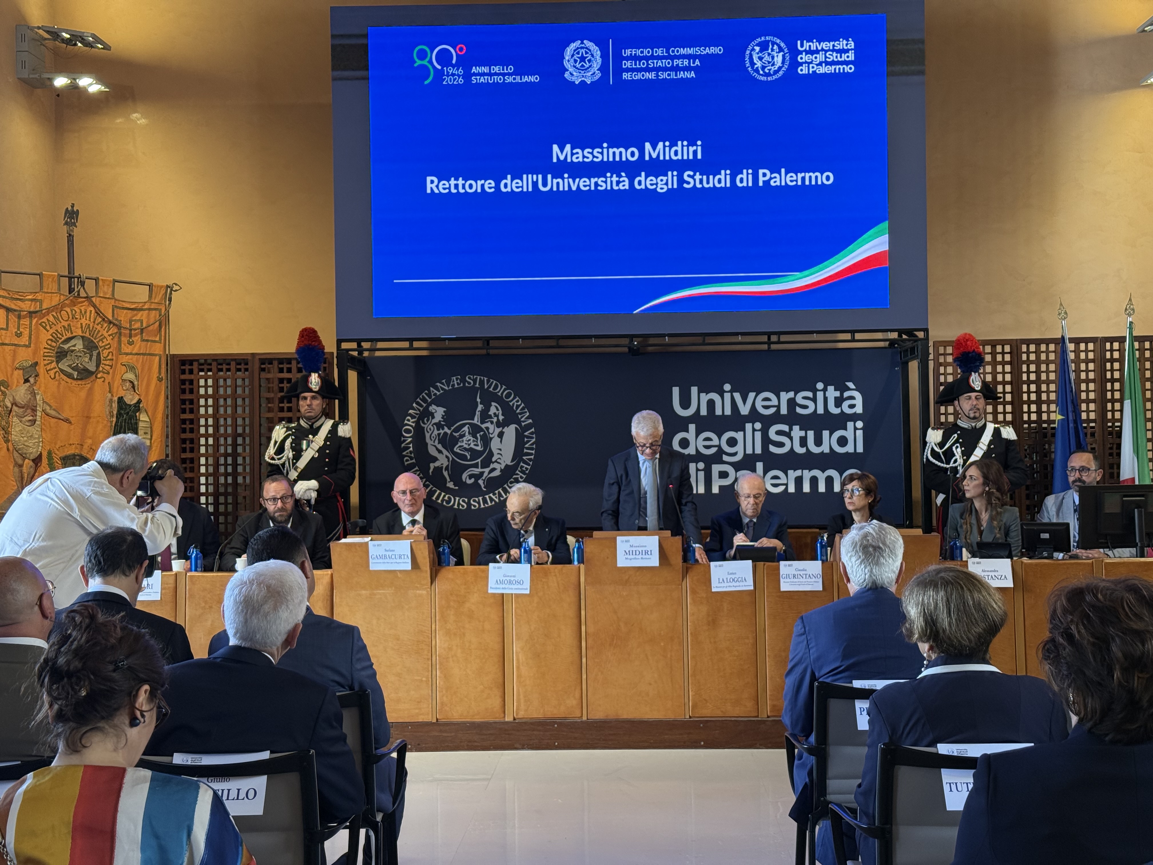 Giornata di studi sugli 80 anni dello Statuto siciliano. Lectio Magistralis del presidente della Corte costituzionale, Giovanni Amoroso: «Lo Statuto siciliano operò da apripista»