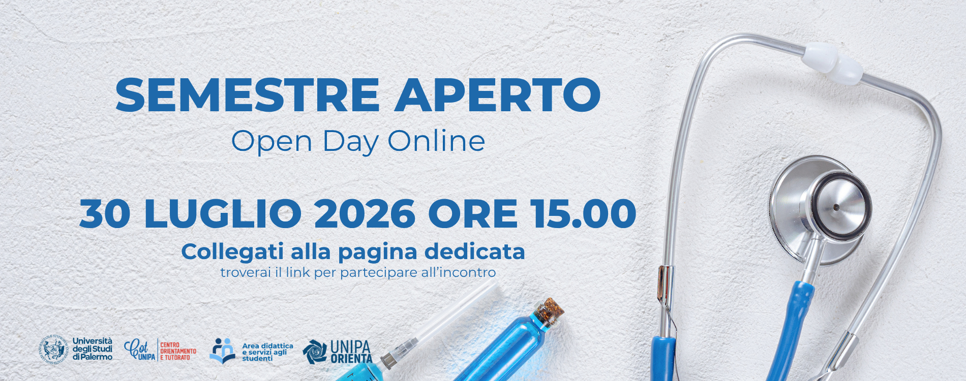 Semestre Aperto di Medicina, il 30 luglio UniPa organizza un Open Day online per i futuri studenti