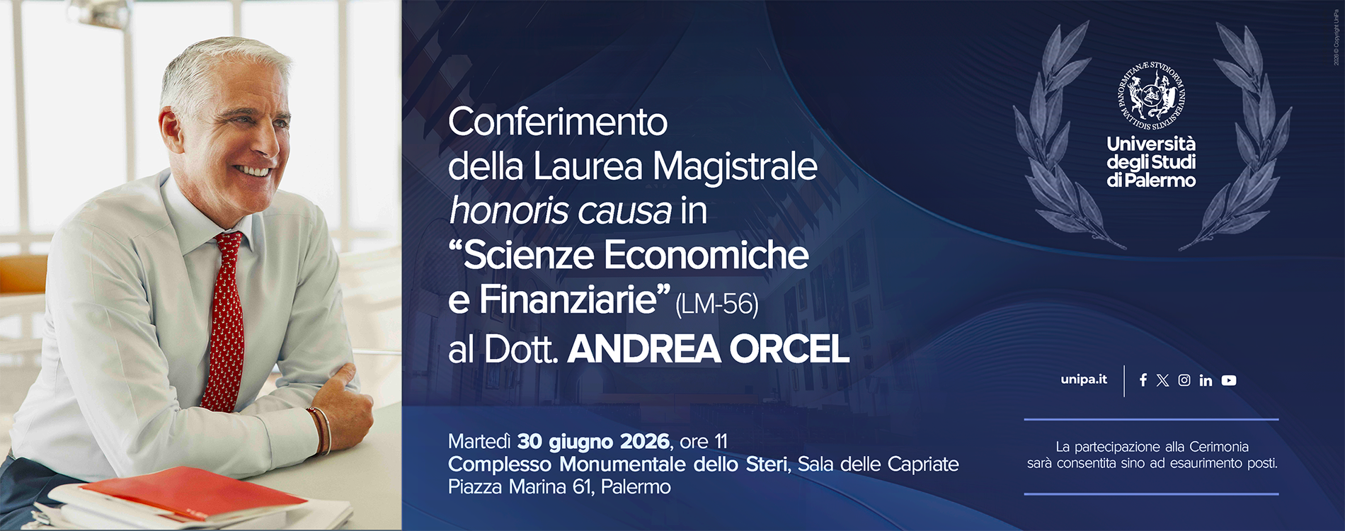 Laurea Magistrale honoris causa al dott. Andrea Orcel