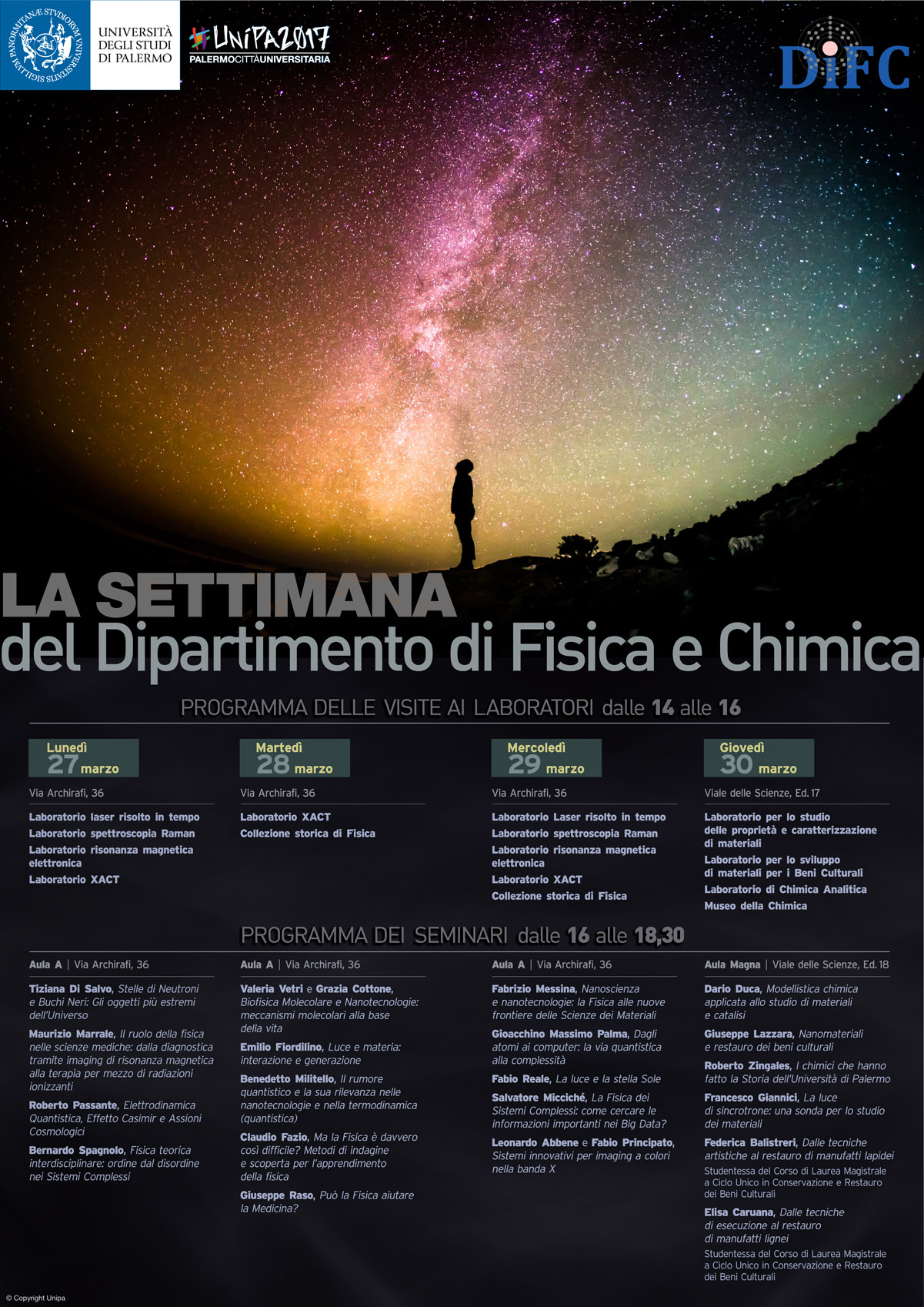 La Settimana del DiFC_programma 