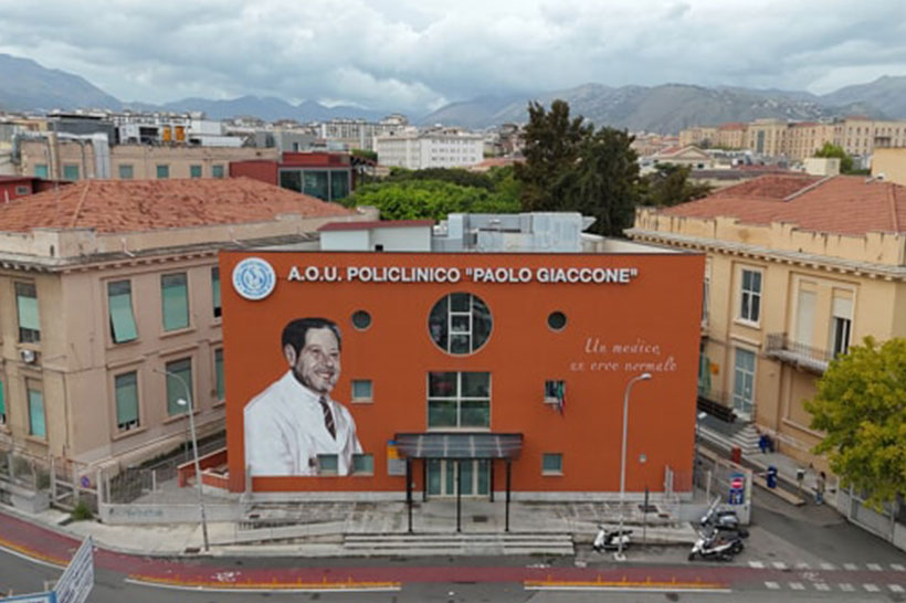 Un murale per Paolo Giaccone al Policlinico di Palermo