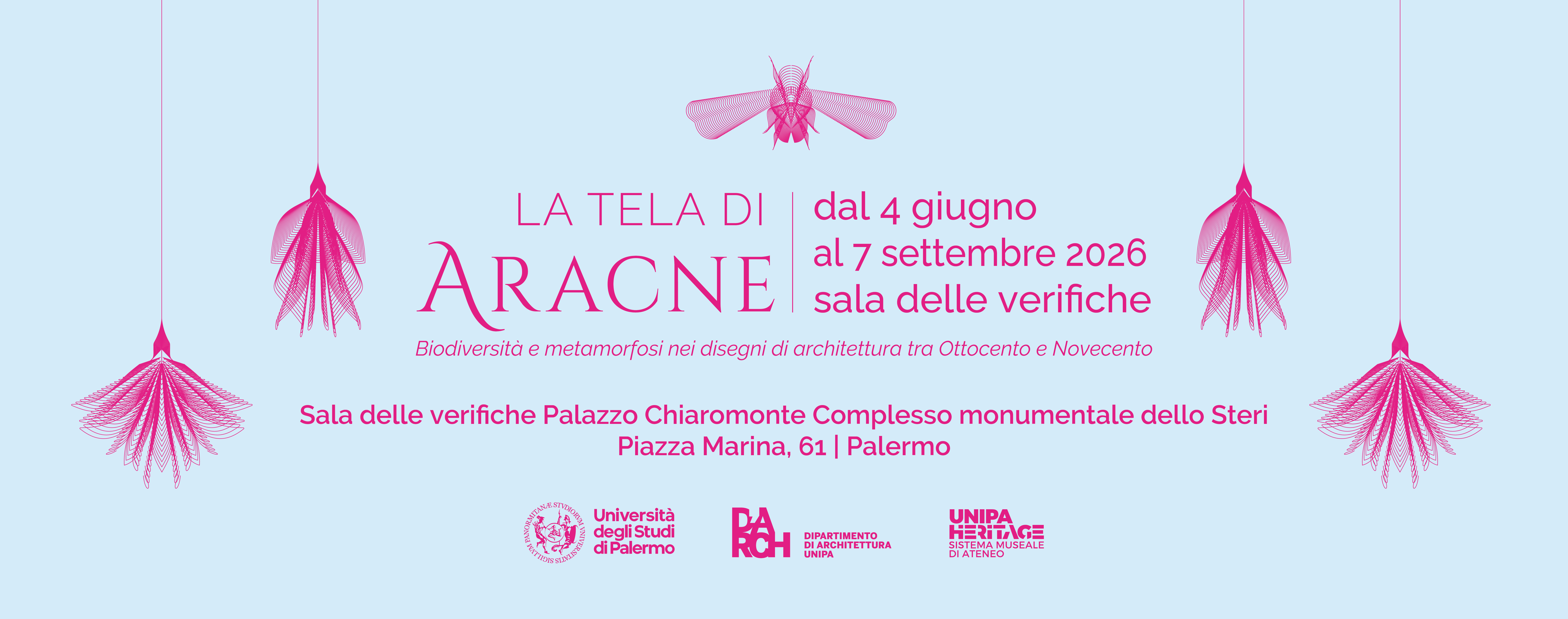 “La tela di Aracne”: dialogo tra architettura, natura e scienze nelle collezioni UniPa