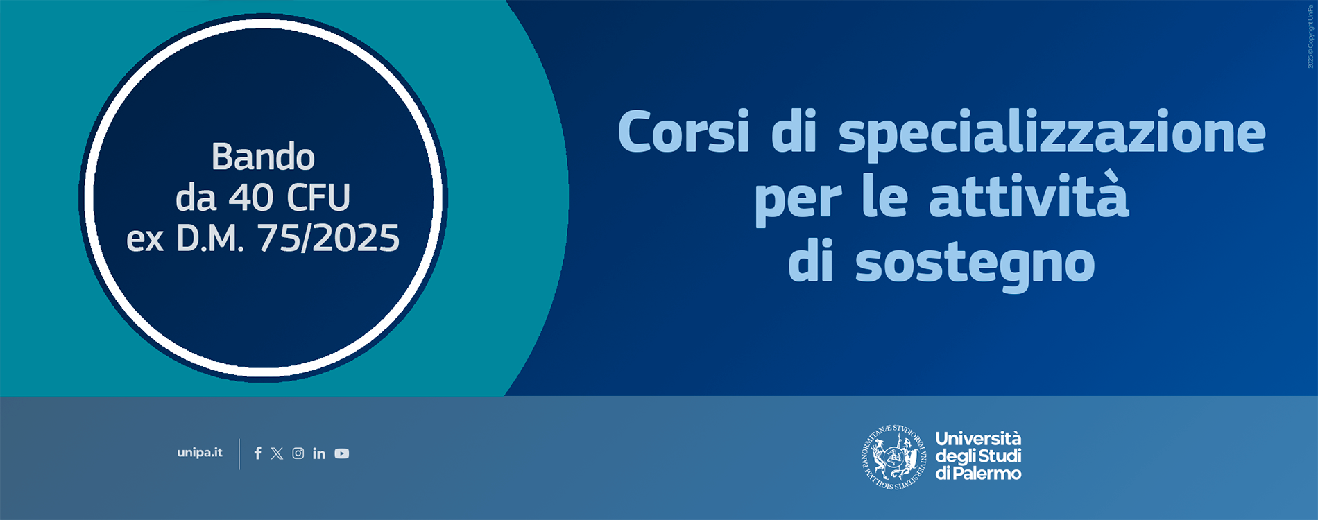 Bando "Corso di specializzazione per le attività di sostegno" rivolto ai triennalisti ex D.M. 75/2025