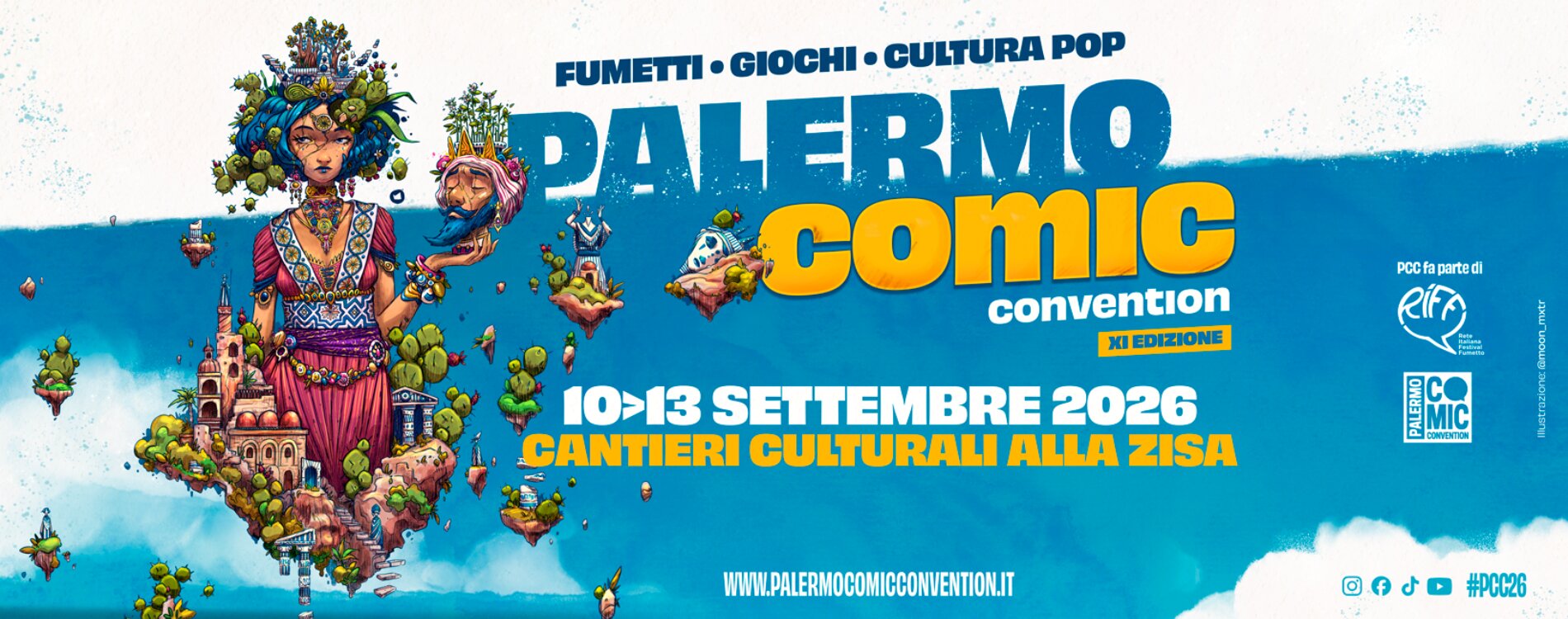 Palermo Comic Convention 2026 - Fumetti, giochi, cultura pop