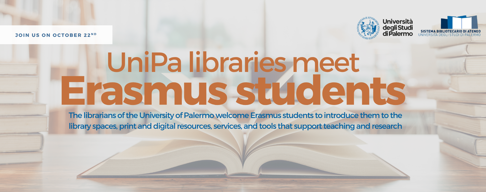 UniPa libraries meet Erasmus students