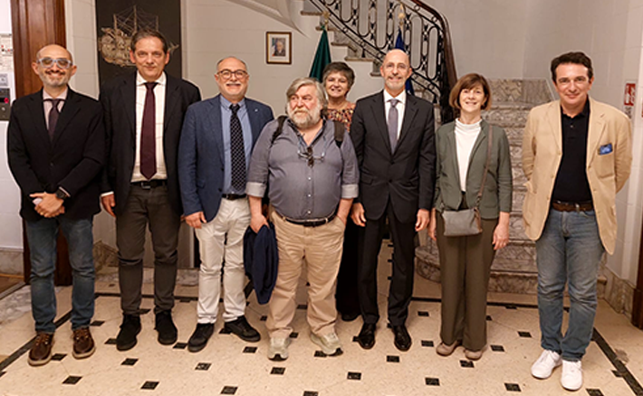 Il prof. Marsella in visita dall’ambasciatore Nicoletti con una delegazione di ricercatori italiani per l’Osservatorio Pierre Auger
