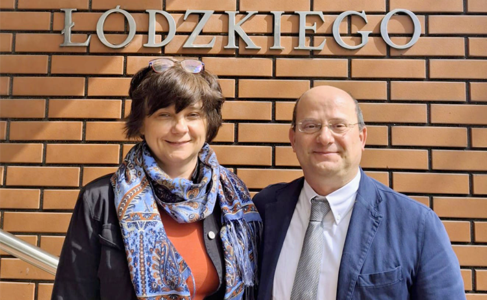 Il dott. Francesco Tulone in visita all’Università di Lodz 