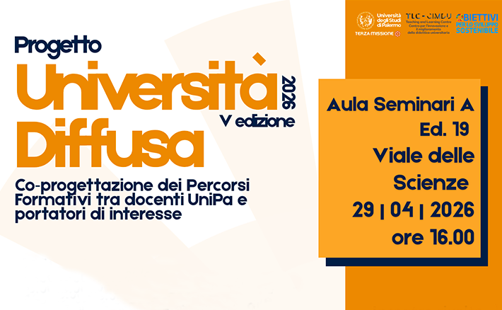 Progetto “Università Diffusa” V edizione 2026: workshop di co-progettazione dei percorsi formativi