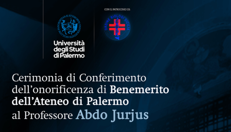 Conferimento del titolo di Benemerito dell'Ateneo di Palermo al prof. Abdo Jurjus
