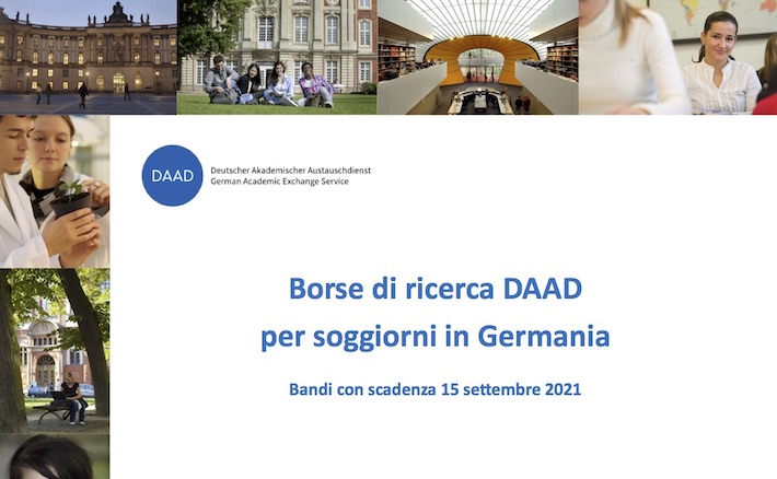 Borse di ricerca DAAD per brevi soggiorni di ricerca in Germania