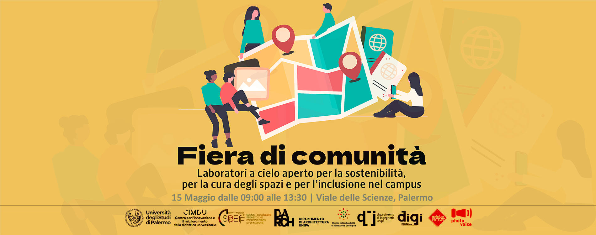 Fiera di comunità - Laboratori a cielo aperto per la sostenibilità, per la cura degli spazi e per l’inclusione nel campus