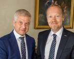 L’Ambasciatore di Estonia in Italia Paul Teesalu in visita allo Steri