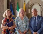 L’Ambasciatrice di Grecia in Italia Eleni Sourani in visita allo Steri