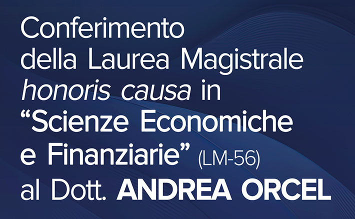 Conferimento della Laurea Magistrale honoris causa in 