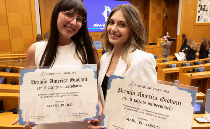 Assegnato alle dott.sse Alessia Ruolo e Maria Pia Longo del Dipartimento di Scienze Umanistiche il Premio America Giovani