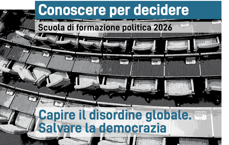 Al via il 26 febbraio la Scuola di Formazione Politica “Conoscere per decidere” 2026
