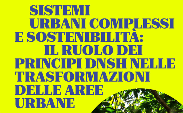 Sistemi urbani complessi e sostenibilità: il ruolo dei principi DNSH nelle trasformazioni delle aree urbane