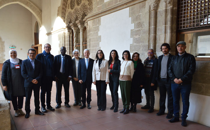 Delegazione del progetto CUBÂTI in visita allo Steri