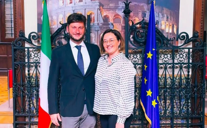 Erika Milia, dottoranda UniPa, incontra il Console Generale d’Italia a Rosario, in Argentina