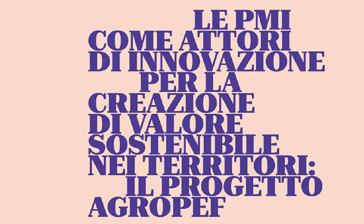 Le PMI come attori di innovazione per la creazione di valore sostenibile nei territori: il Progetto AGROPEF