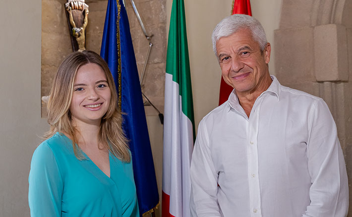 Il Rettore UniPa incontra la vincitrice della borsa di studio Amazon Women in Innovation