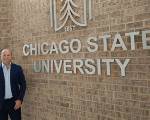 Il dott. Francesco Tulone in visita alla Chicago State University