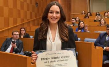 La dott.ssa Cristiana Livolsi del Dipartimento di Giurisprudenza vince il Premio America Giovani per il talento universitario