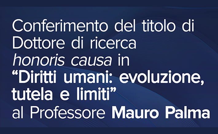 Conferimento del titolo di Dottore di ricerca honoris causa in 