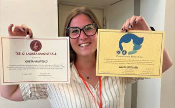 La dott.ssa Greta Militello premiata dalla Società Paleontologica Italiana e dalla Società Geologica Italiana