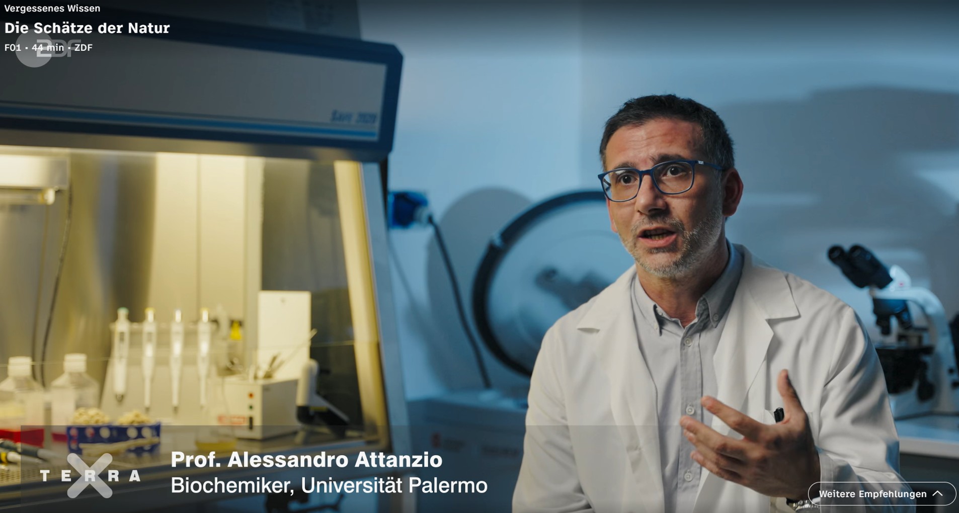 ATeN Center tra i protagonisti del documentario sulla manna 