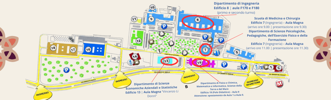 Mappa Welcome Week 2026 27 febbraio