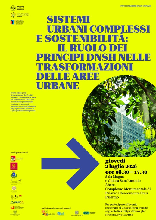 Sistemi Urbani complessi locandina